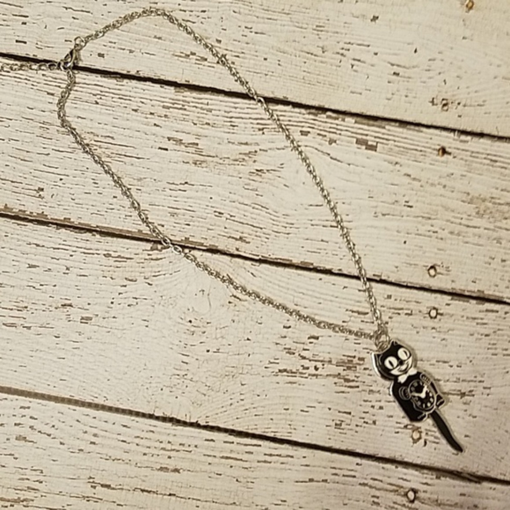 black kit-cat klock cat necklace - Picture 4 of 6
